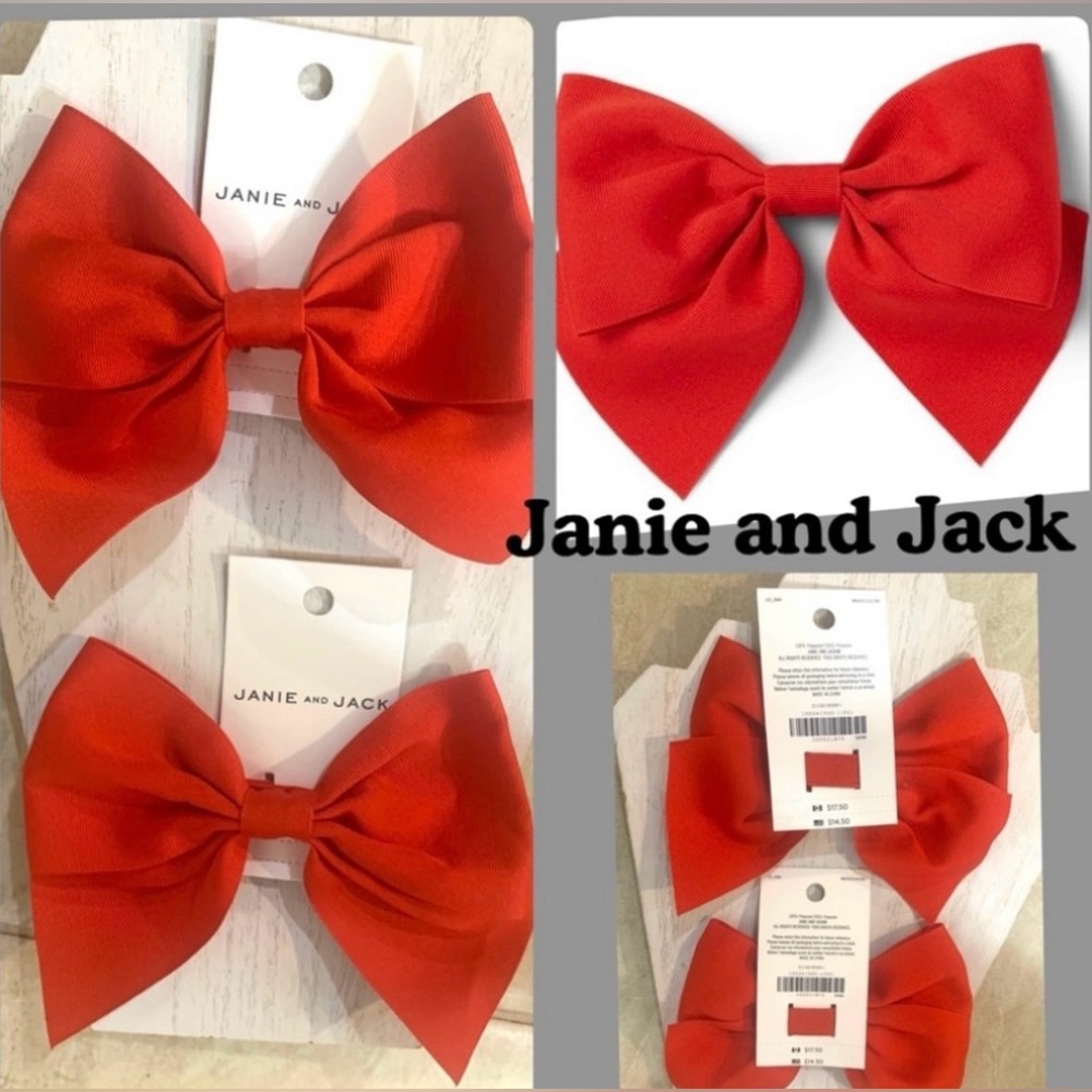 Janie and Jack (2)Bow Barrettes